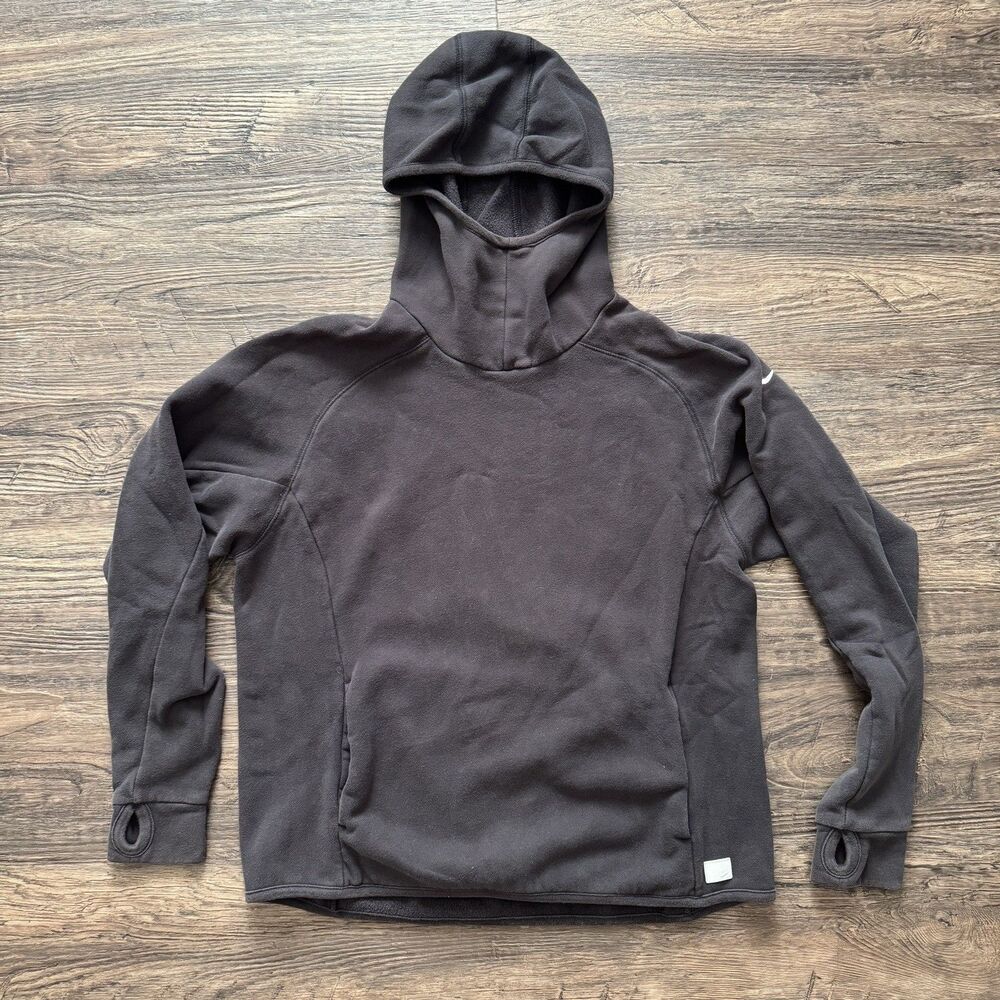 Nike Black Ninja Hoodie Vintage Y2K Techwear Thumbholes Scuba Hood Women Sz L